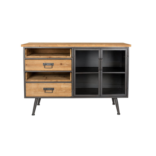 Dressoir Damian Fir hout, Metaal Multicolour 40x113 cm-Dressoirs-Creating Home