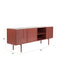 Dressoir Davis Metaal Rood 36x160 cm-Dressoirs-Creating Home