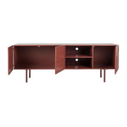 Dressoir Davis Metaal Rood 36x160 cm-Dressoirs-Creating Home