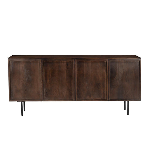 Dressoir Elan Mangohout Bruin 40x180x82 cm-Dressoirs-Livingfurn