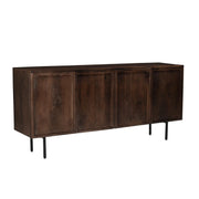 Dressoir Elan Mangohout Bruin 40x180x82 cm-Dressoirs-Livingfurn