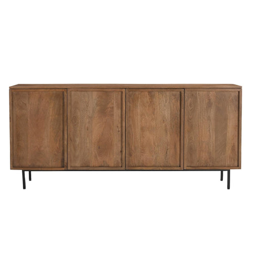 Dressoir Elan Mangohout Naturel hout 40x180x82 cm-Dressoirs-Livingfurn