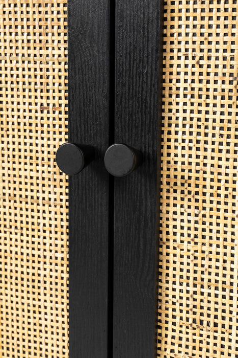Dressoir Guuji Essenfineer, Metaal Zwart 150x38 cm-Dressoirs-Creating Home