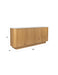Dressoir High Almira Hout Naturel 40x180 cm-Dressoirs-Creating Home