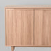 Dressoir Jule Eiken Naturel 200x48 cm-Dressoirs-LABEL51