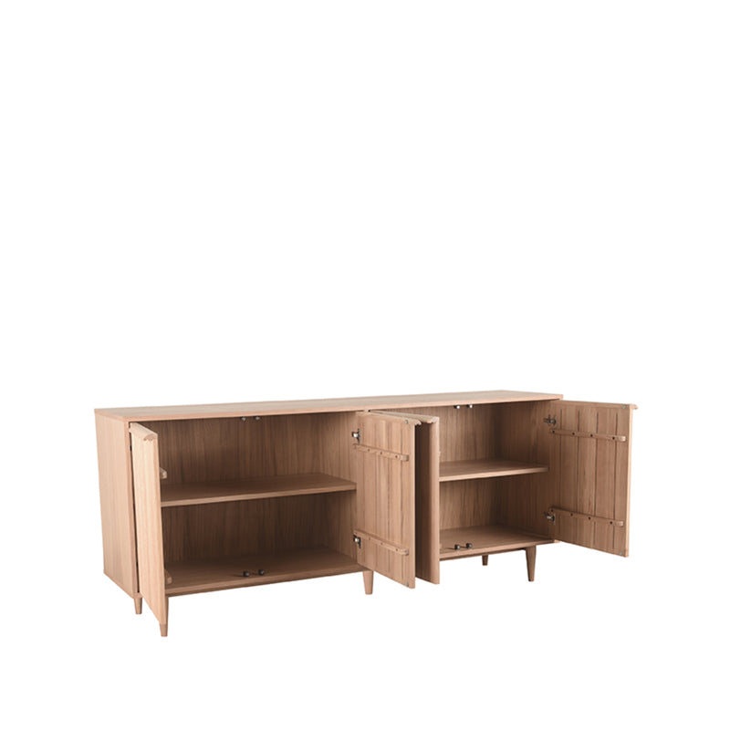 Dressoir Jule Naturel Eiken 200 cm 200x49x87 cm-Dressoirs-LABEL51