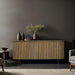 Dressoir Lausanne Teakhout Naturel hout 43x180x80 cm-Dressoirs-Livingfurn