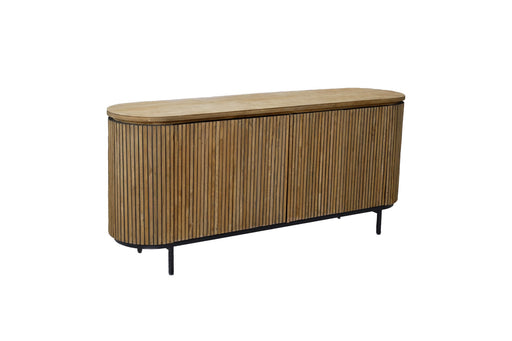 Dressoir Lausanne Teakhout Naturel hout 43x180x80 cm-Livingfurn