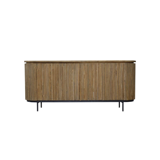 Dressoir Lausanne Teakhout Naturel hout 43x180x80 cm-Dressoirs-Livingfurn