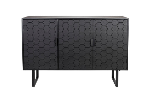 Dressoir Linc High Fir hout, Metaal Zwart 36x135 cm-Dressoirs-Creating Home