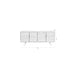 Dressoir Linc Low Fir hout, Metaal Zwart 36x140 cm-Dressoirs-Creating Home