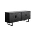 Dressoir Linc Low Fir hout, Metaal Zwart 36x140 cm-Dressoirs-Creating Home