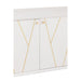 Dressoir Lines 4 Drawers 2-deurs Hout/Metaal Wit/Goud-Dressoirs-J-Line