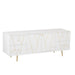 Dressoir Lines 4 Drawers 2-deurs Hout/Metaal Wit/Goud-Dressoirs-J-Line
