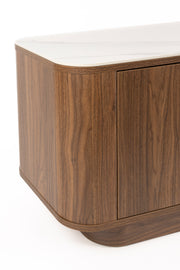 Dressoir Low Almira Hout Bruin 40x180 cm-Dressoirs-Creating Home