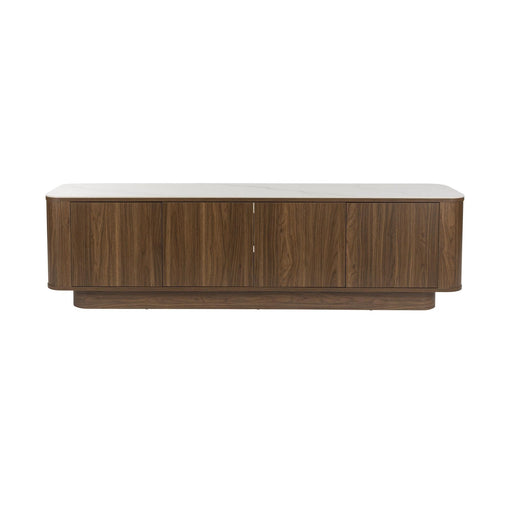 Dressoir Low Almira Hout Bruin 40x180 cm-Dressoirs-Creating Home