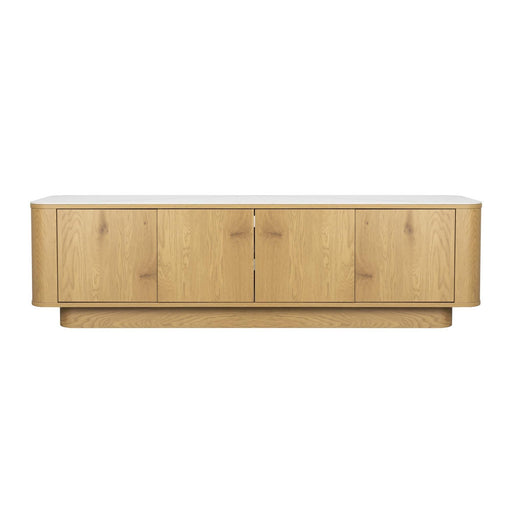 Dressoir Low Almira Hout Naturel 40x180 cm-Dressoirs-Creating Home