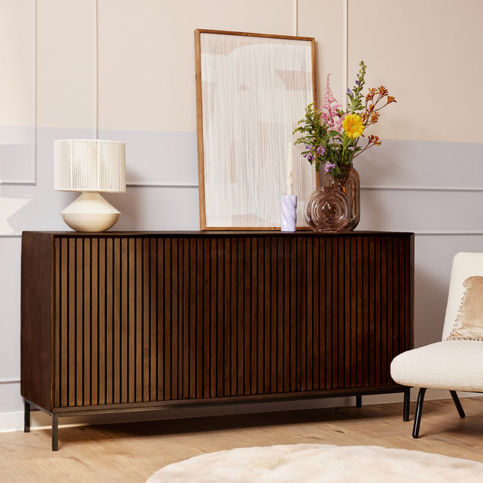 Dressoir Madison Bruin 165 cm 165x45x55 cm-Dressoirs-Starfurn