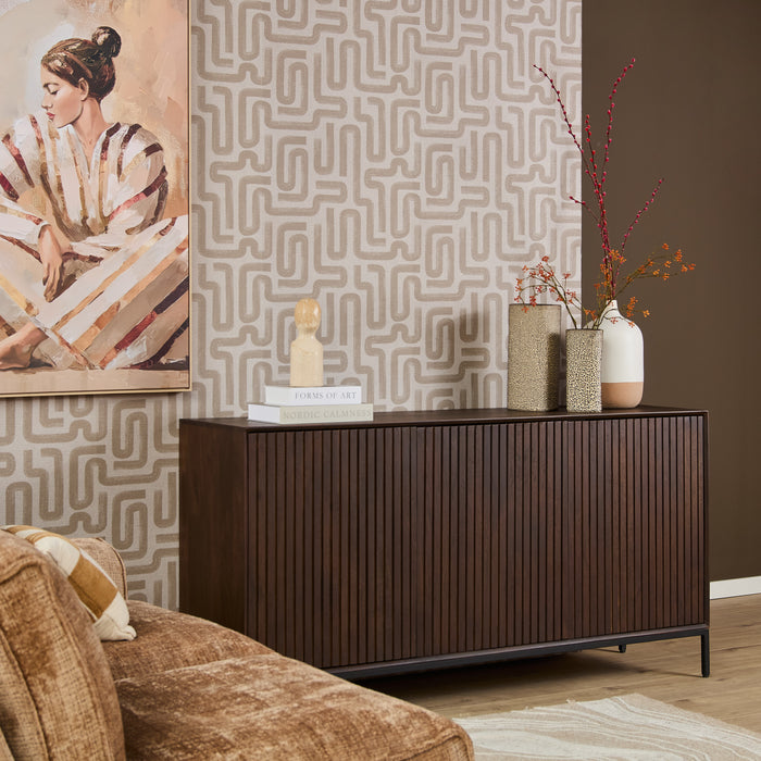 Dressoir Madison Bruin - 165 cm-Dressoirs-Starfurn