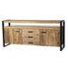 Dressoir Nairobi Mangohout Naturel hout 180x45x80 cm-Dressoirs-Livingfurn