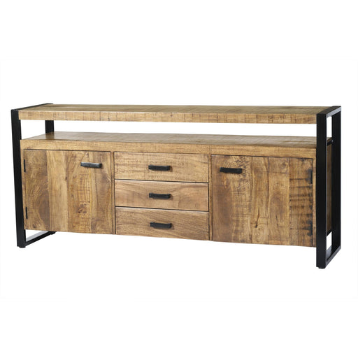 Dressoir Nairobi Mangohout Naturel hout 180x45x80 cm-Dressoirs-Livingfurn
