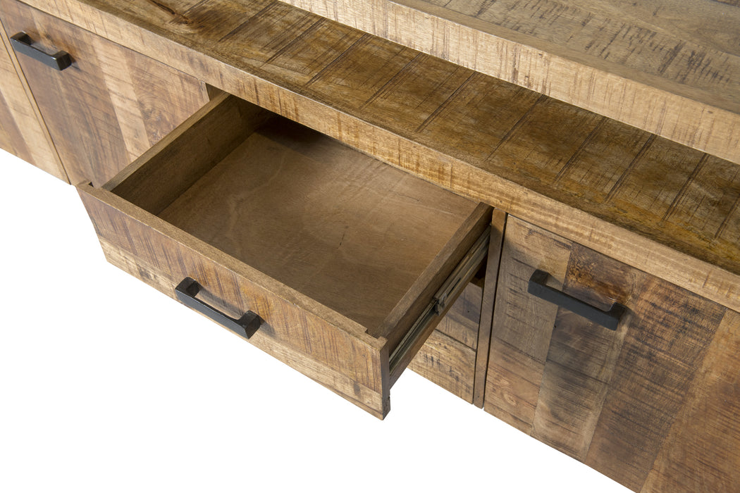 Dressoir Nairobi Mangohout Naturel hout 210x45x80 cm-Livingfurn