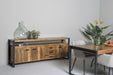 Dressoir Nairobi Mangohout Naturel hout 210x45x80 cm-Livingfurn