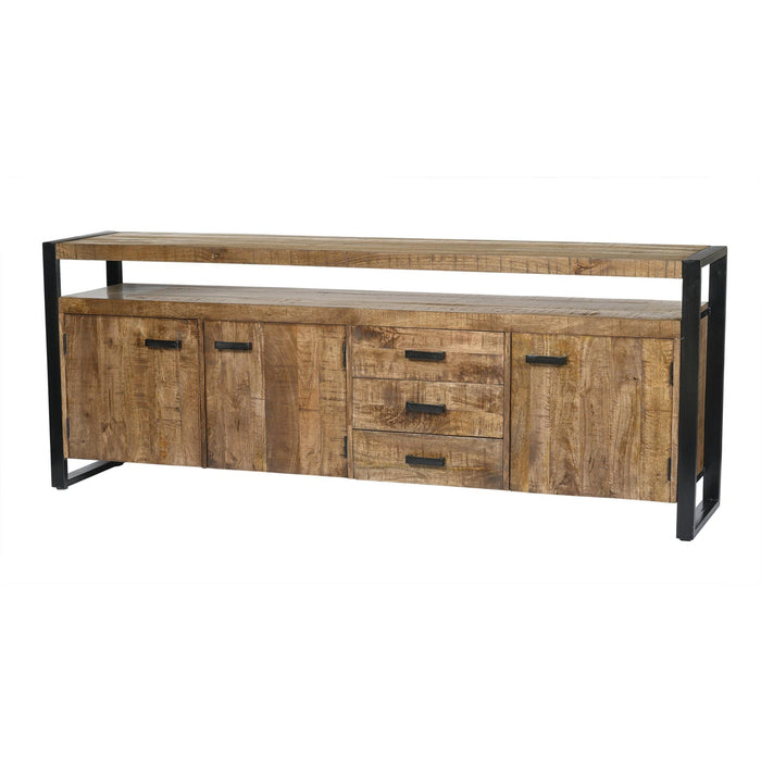 Dressoir Nairobi Mangohout Naturel hout 210x45x80 cm-Livingfurn