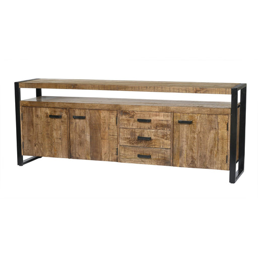Dressoir Nairobi Mangohout Naturel hout 210x45x80 cm-Dressoirs-Livingfurn