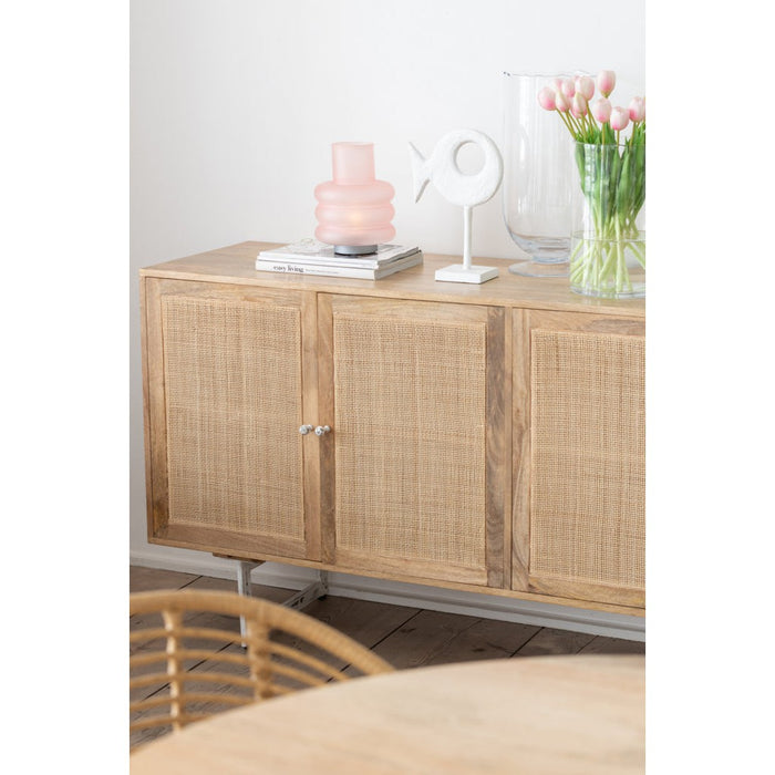 Dressoir Naturel Mangohout hout 45x170 cm-Dressoirs-J-Line