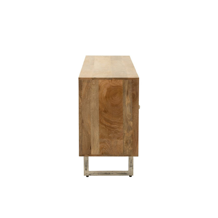 Dressoir Naturel Mangohout hout 45x170 cm-Dressoirs-J-Line