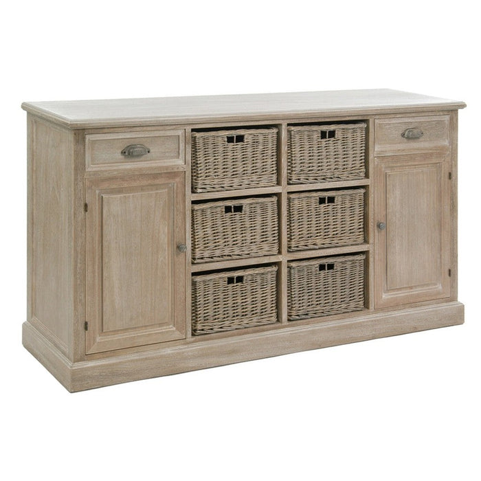 Dressoir Naturel ijzer 40x158 cm-Opbergdozen en manden-J-Line