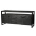 Dressoir Norris Mangohout Zwart 180x43x80 cm-Dressoirs-Livingfurn