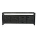 Dressoir Norris Mangohout Zwart 43x210x80 cm-Dressoirs-Livingfurn