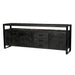 Dressoir Norris Mangohout Zwart 43x210x80 cm-Dressoirs-Livingfurn