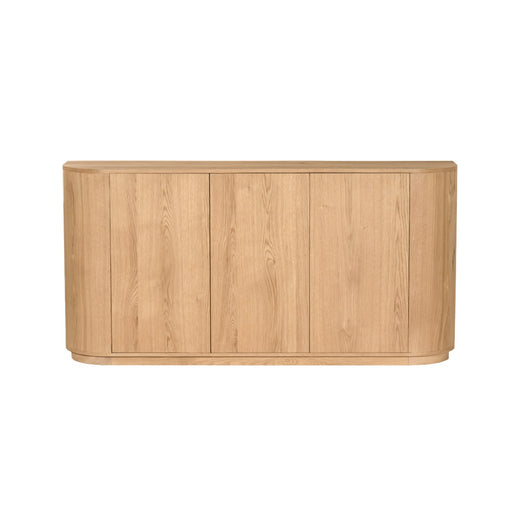 Dressoir Novero Eikenhout fineer Naturel hout 170x45x80 cm-Dressoirs-Livingfurn