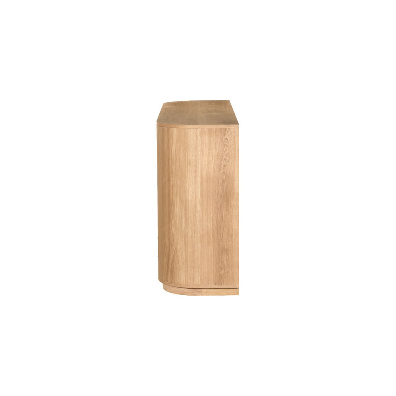 Dressoir Novero Eikenhout fineer Naturel hout 170x45x80 cm-Dressoirs-Livingfurn