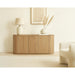 Dressoir Novero Eikenhout fineer Naturel hout 170x45x80 cm-Dressoirs-Livingfurn