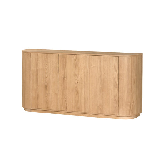 Dressoir Novero Eikenhout fineer Naturel hout 170x45x80 cm-Dressoirs-Livingfurn