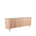 Dressoir Oliva Eiken Naturel 220x47 cm-Dressoirs-LABEL51