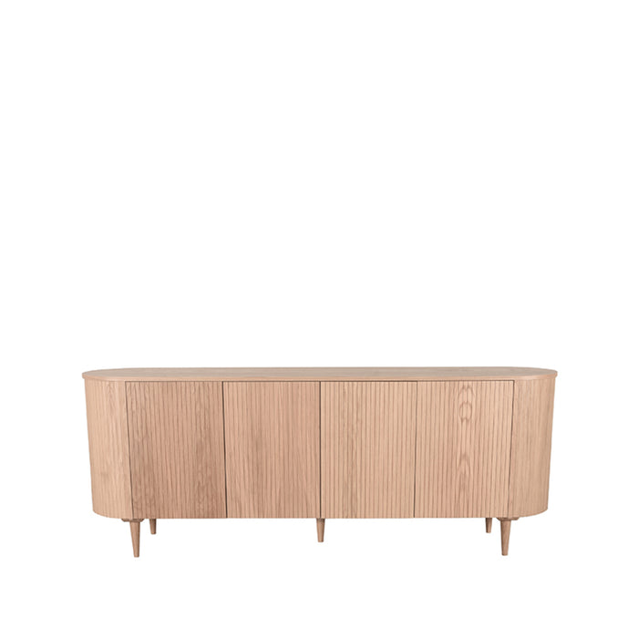 Dressoir Oliva Naturel Eiken 220 cm 220x47x85 cm-Dressoirs-LABEL51