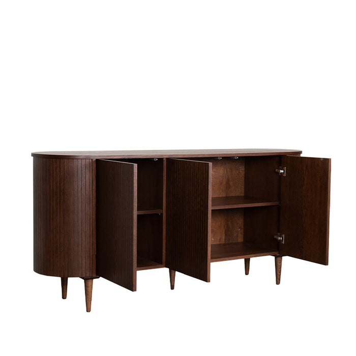 Dressoir Oliva Walnoot Eiken 180 cm 180x47x85 cm-Dressoirs-LABEL51