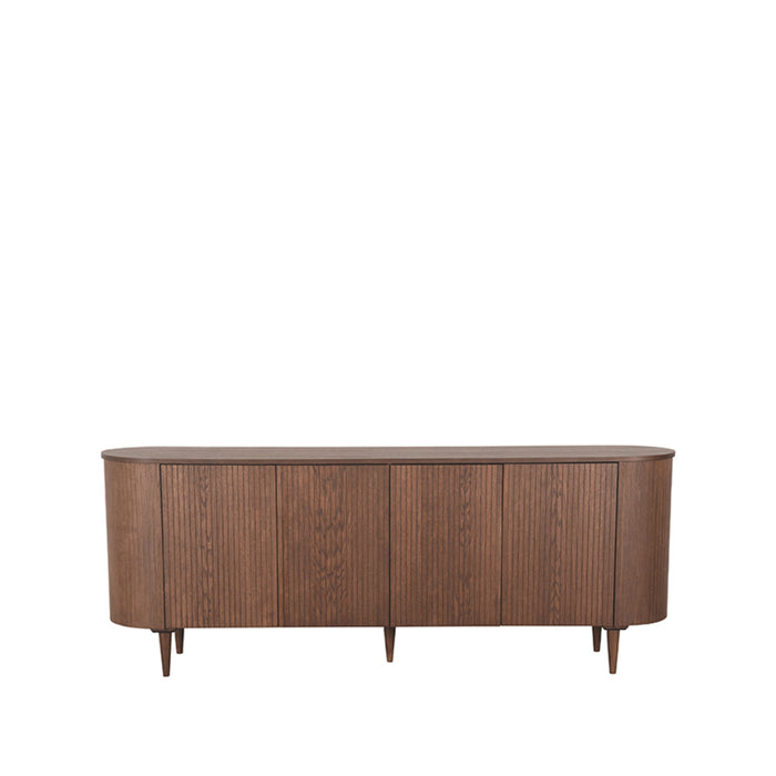 Dressoir Oliva Walnoot Eiken 220 cm 220x47x85 cm-Dressoirs-LABEL51