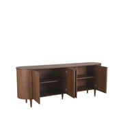 Dressoir Oliva Walnoot Eiken 220 cm 220x47x85 cm-Dressoirs-LABEL51
