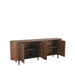 Dressoir Oliva Walnoot Eiken 220 cm 220x47x85 cm-Dressoirs-LABEL51