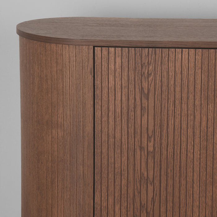 Dressoir Oliva Walnoot Eiken 220 cm 220x47x85 cm-Dressoirs-LABEL51