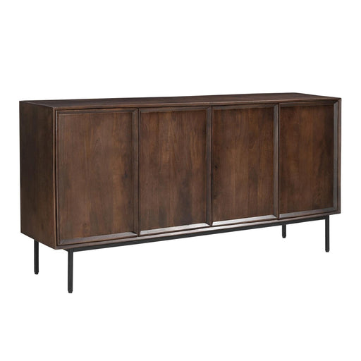Dressoir Ravenstein Mangohout Bruin 86x40x180 cm-Dressoirs-Livingfurn