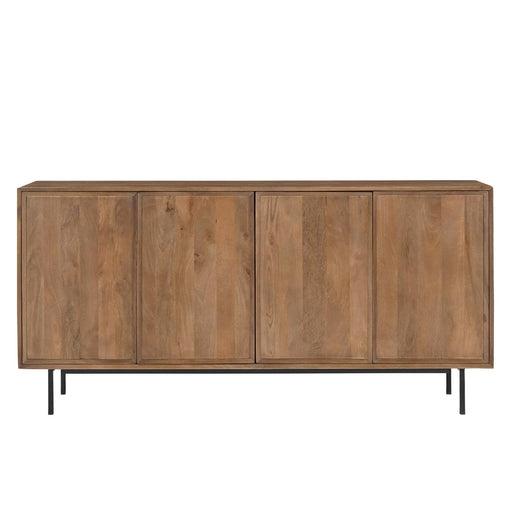 Dressoir Ravenstein Mangohout Naturel hout 40x86x180 cm-Dressoirs-Livingfurn