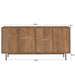 Dressoir Ravenstein Mangohout Naturel hout 40x86x180 cm-Dressoirs-Livingfurn