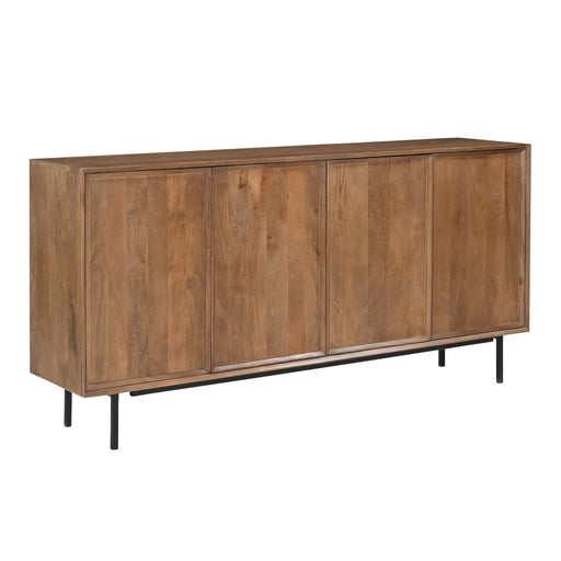 Dressoir Ravenstein Mangohout Naturel hout 40x86x180 cm-Dressoirs-Livingfurn